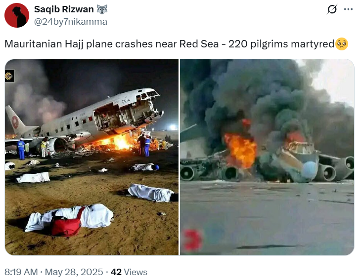 bodies of pilgrims lying on the ground