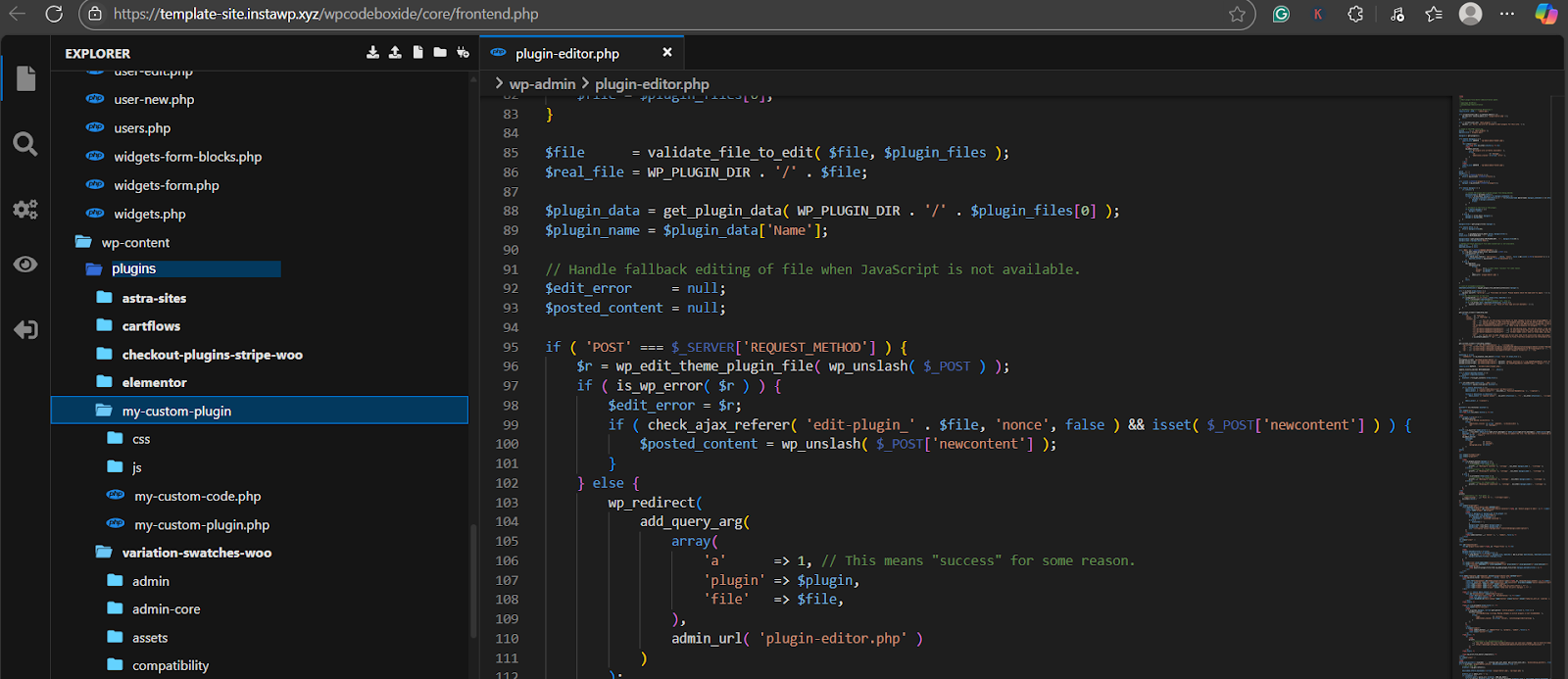 how to add custom code in WordPress