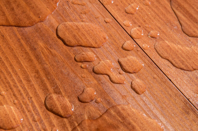Water spill on Waterproof Laminate Flooring