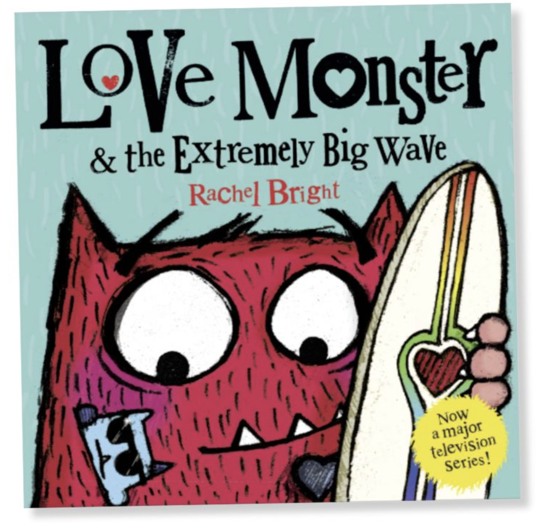 A book cover of a cartoon monster holding a surfboard

AI-generated content may be incorrect.