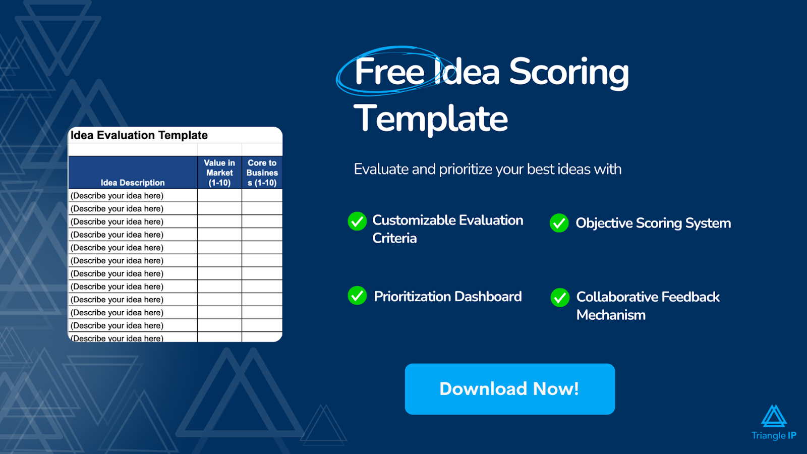 Idea evaluation template