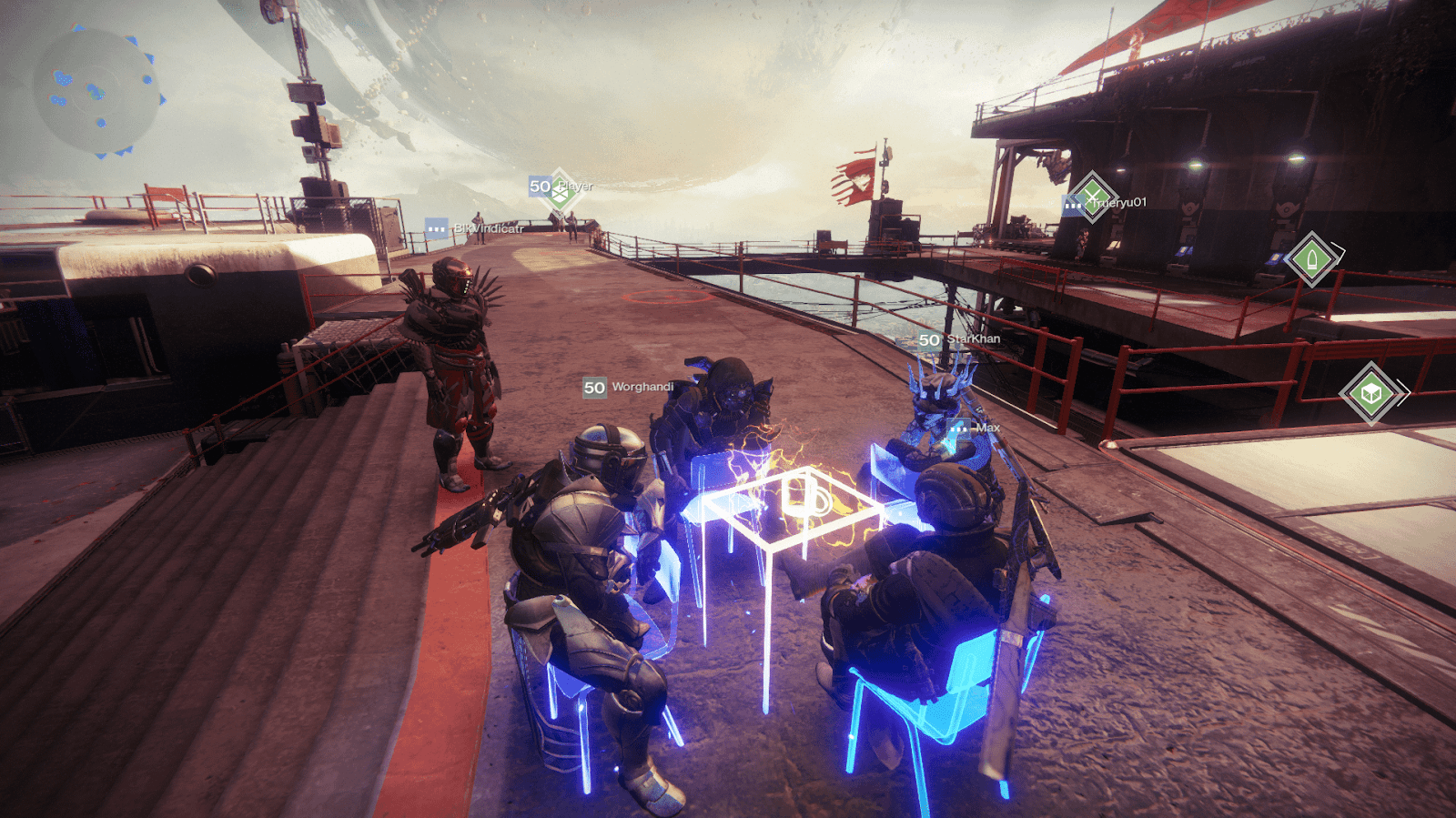 The new emotes bring Guardians together....and drew a crowd not long after  : r/destiny2