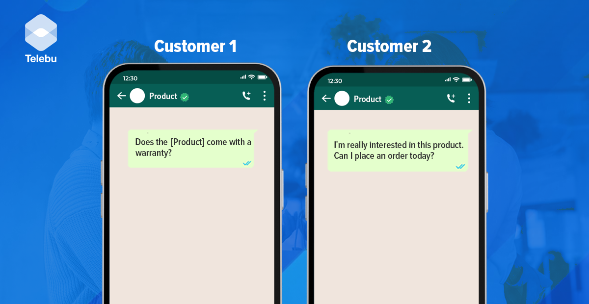 Identifying buying signals or recognising customer interest with examples