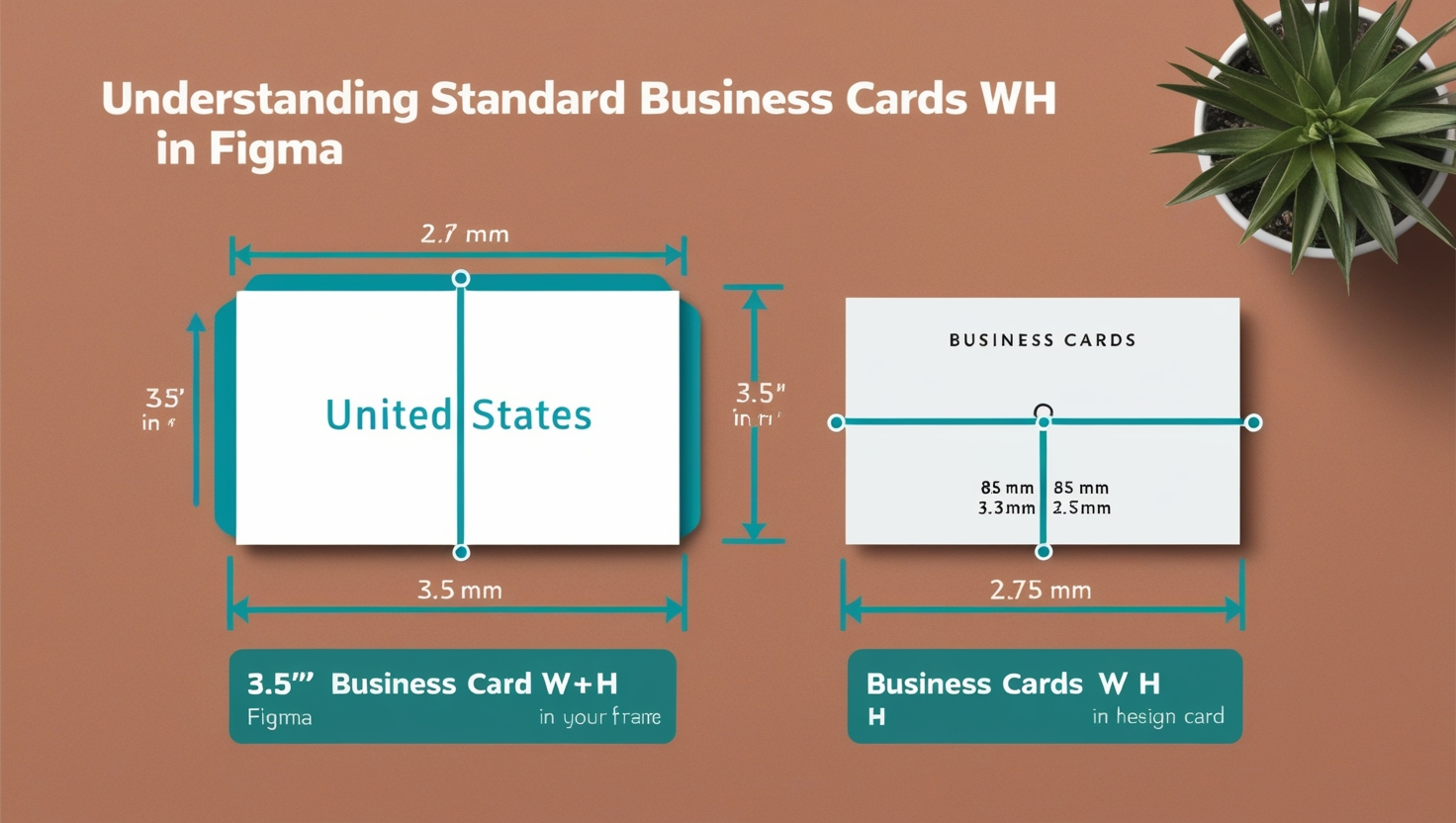  Business Cards W and H in Figma