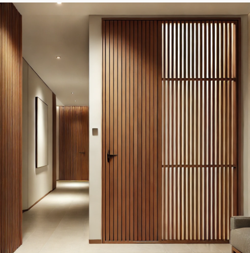 Minimalist Slatted Panels