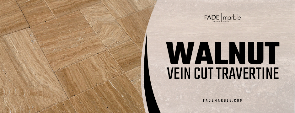 walnut vein cut travertine 
