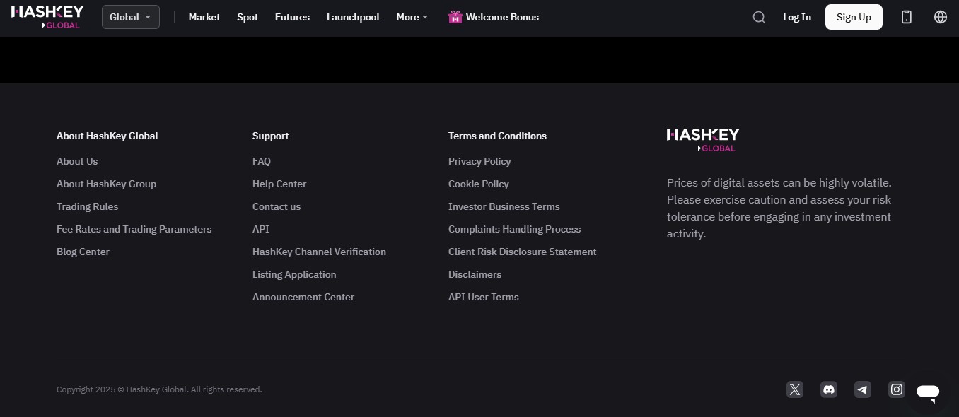 сайт HashKey Global