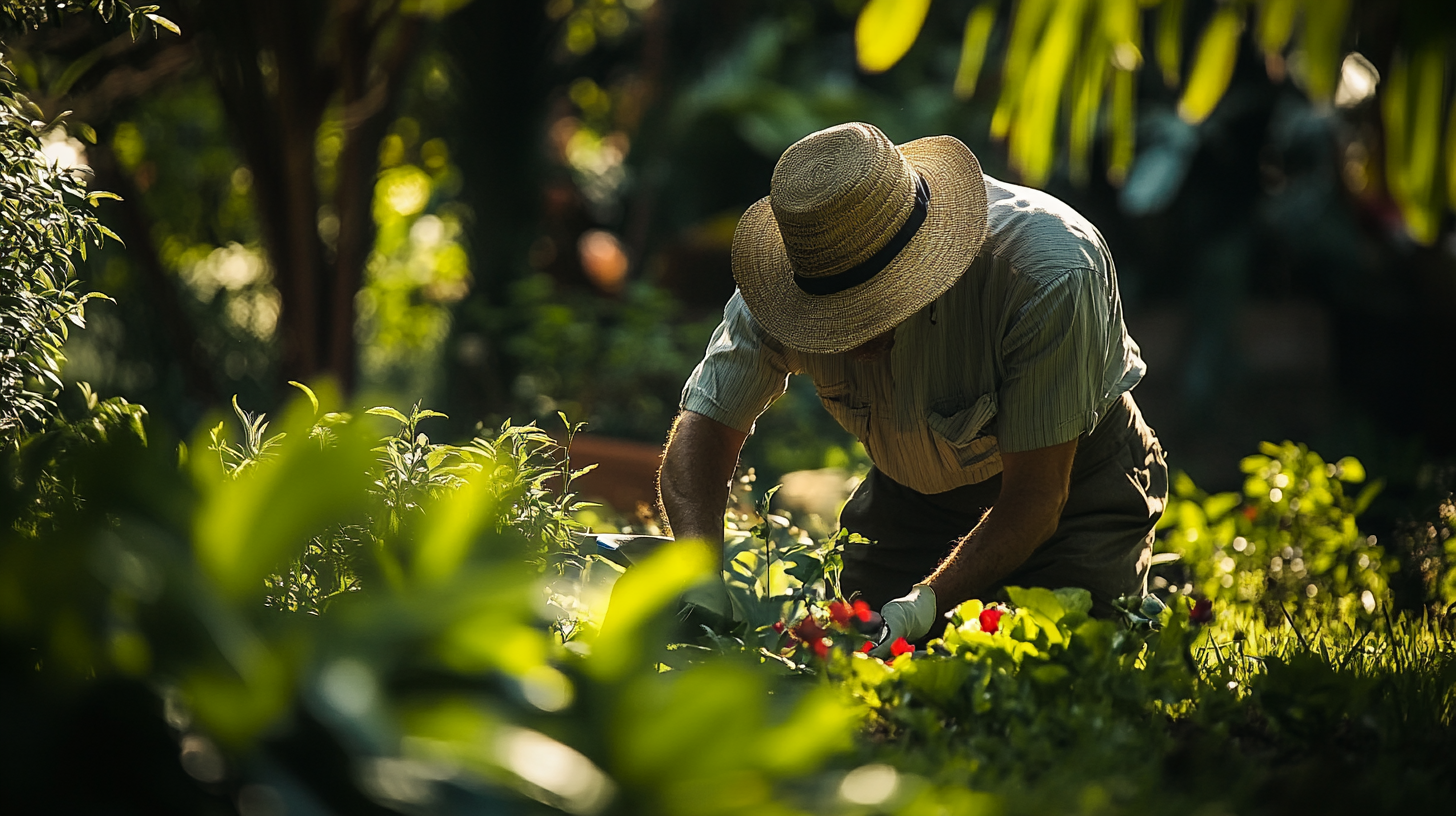 Como Plantar Petúnias no jardim, com foco na ação de plantio.