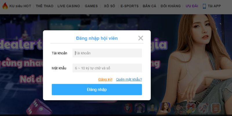 Chỉ với vài bước đơn giản, đăng nhập Kubet88 nhanh chóng và dễ dàng