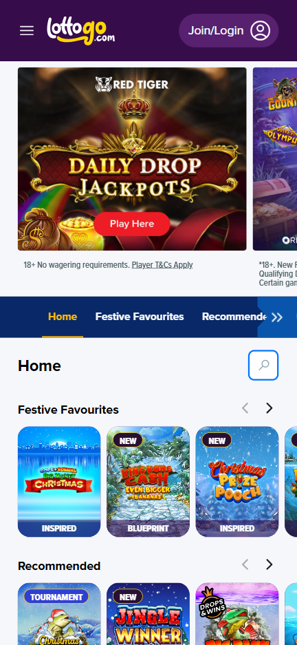 Lottogo mobile site 