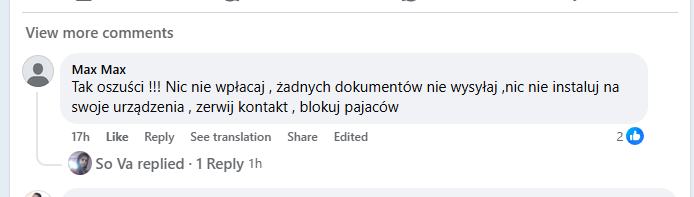 Fałszywa grupa „Kryptowaluty - uwaga oszuści”. Nie ufaj im! - INFBusiness