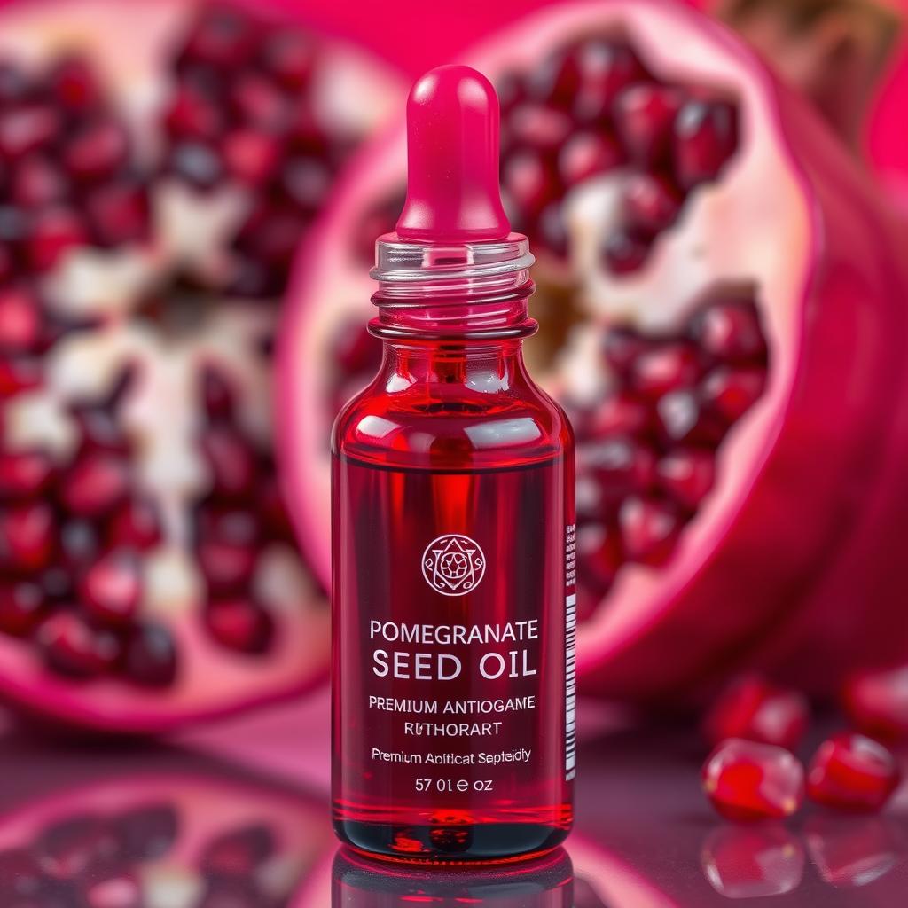Pomegranate seed oil with fresh pomegranate
