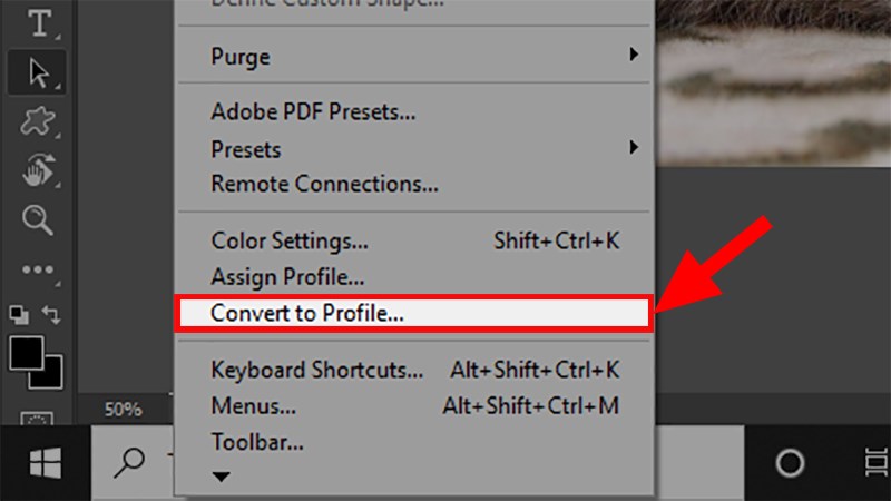 Chọn Convert to Profile…
