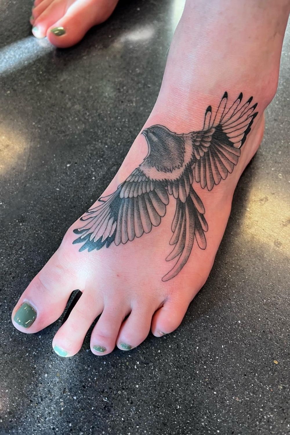 Bird Foot Tattoos for a Free-Spirited Touch