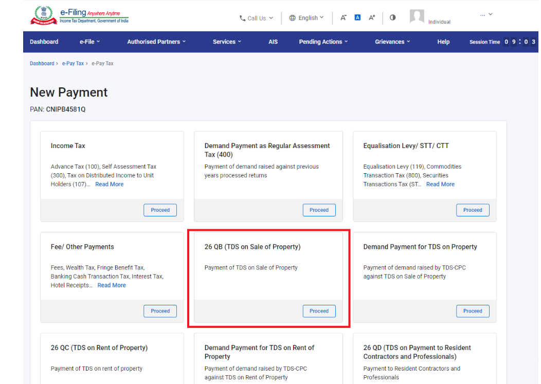 How to Download and Fill Form 26QB for TDS Payment on Property Transactions