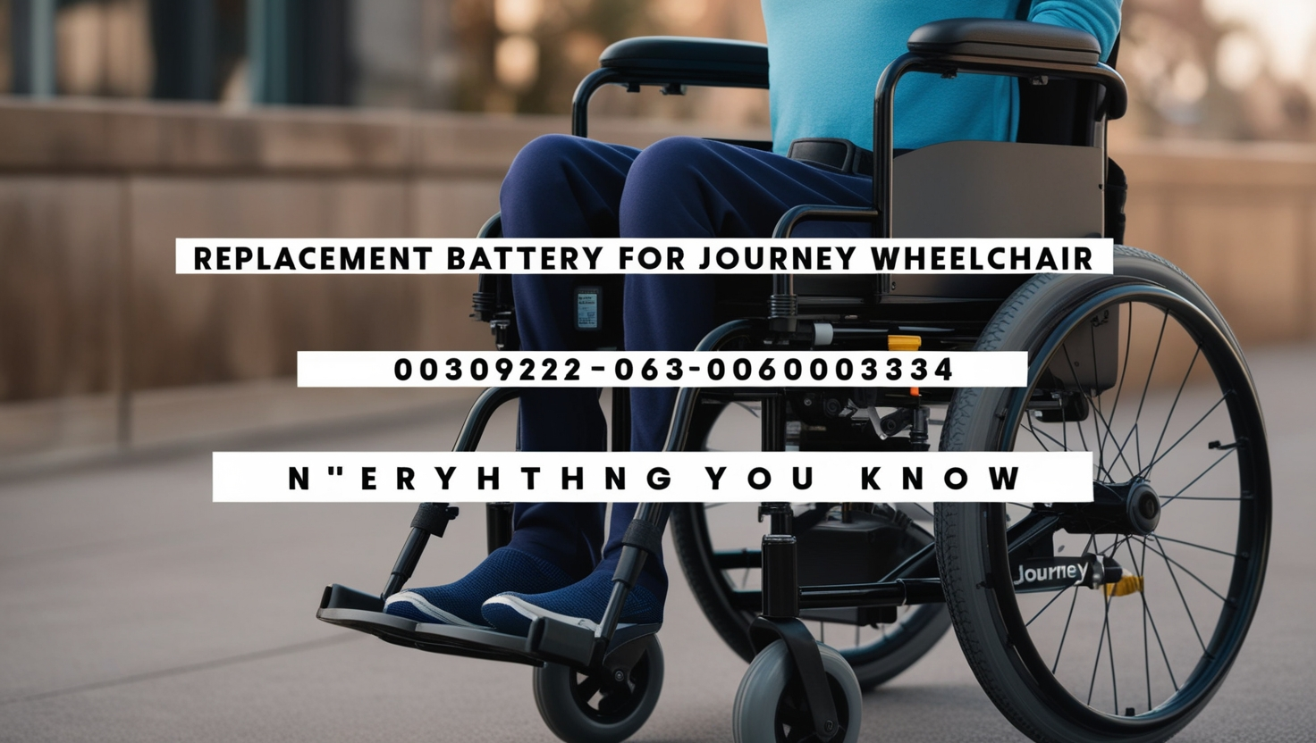 Replacement Battery for Journey Wheelchair 0030922D06000334