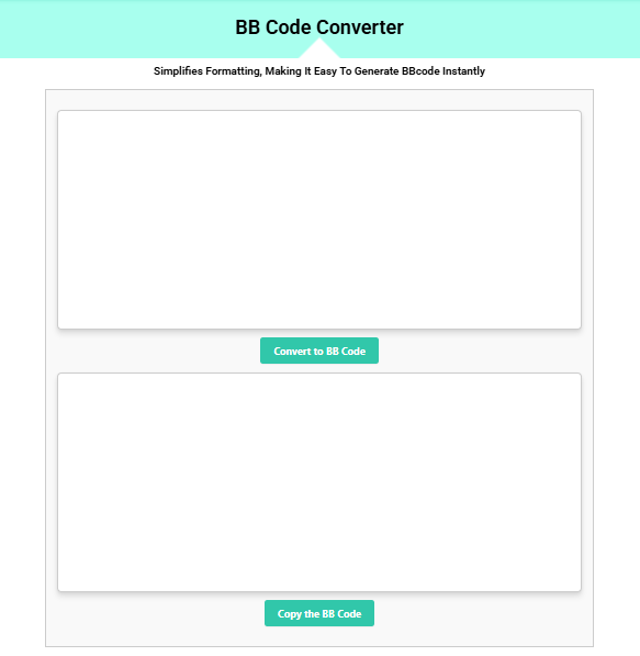 Text to BBCode Converter Tool