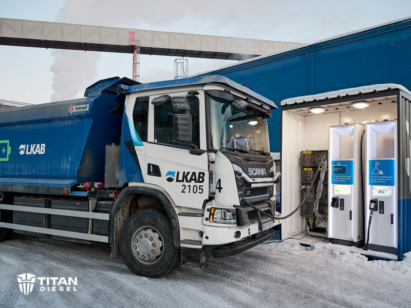 scania electric truck refueling