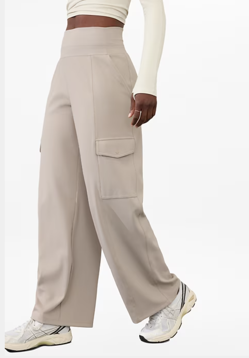 Athleta Venice High Rise Wide Leg Cargo Pant