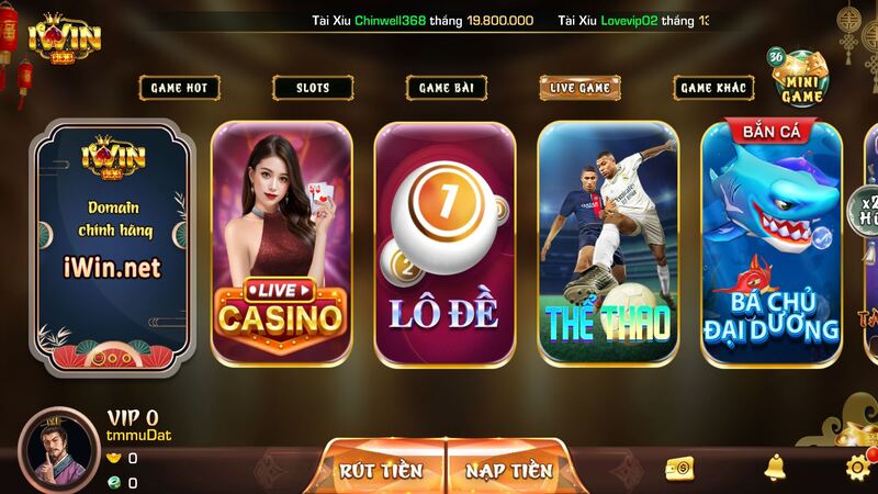 Khám phá live casino IWIN - Thiên đường casino vạn người mê - Bạn muốn đắm mình vào thế giới casino đẳng cấp mà không cần ra khỏi nhà? Sảnh live casino IWIN sẽ đáp ứng được yêu cầu gần như bất khả thi này! ()