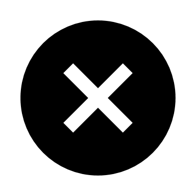 Insignia de cruz con relleno sólido