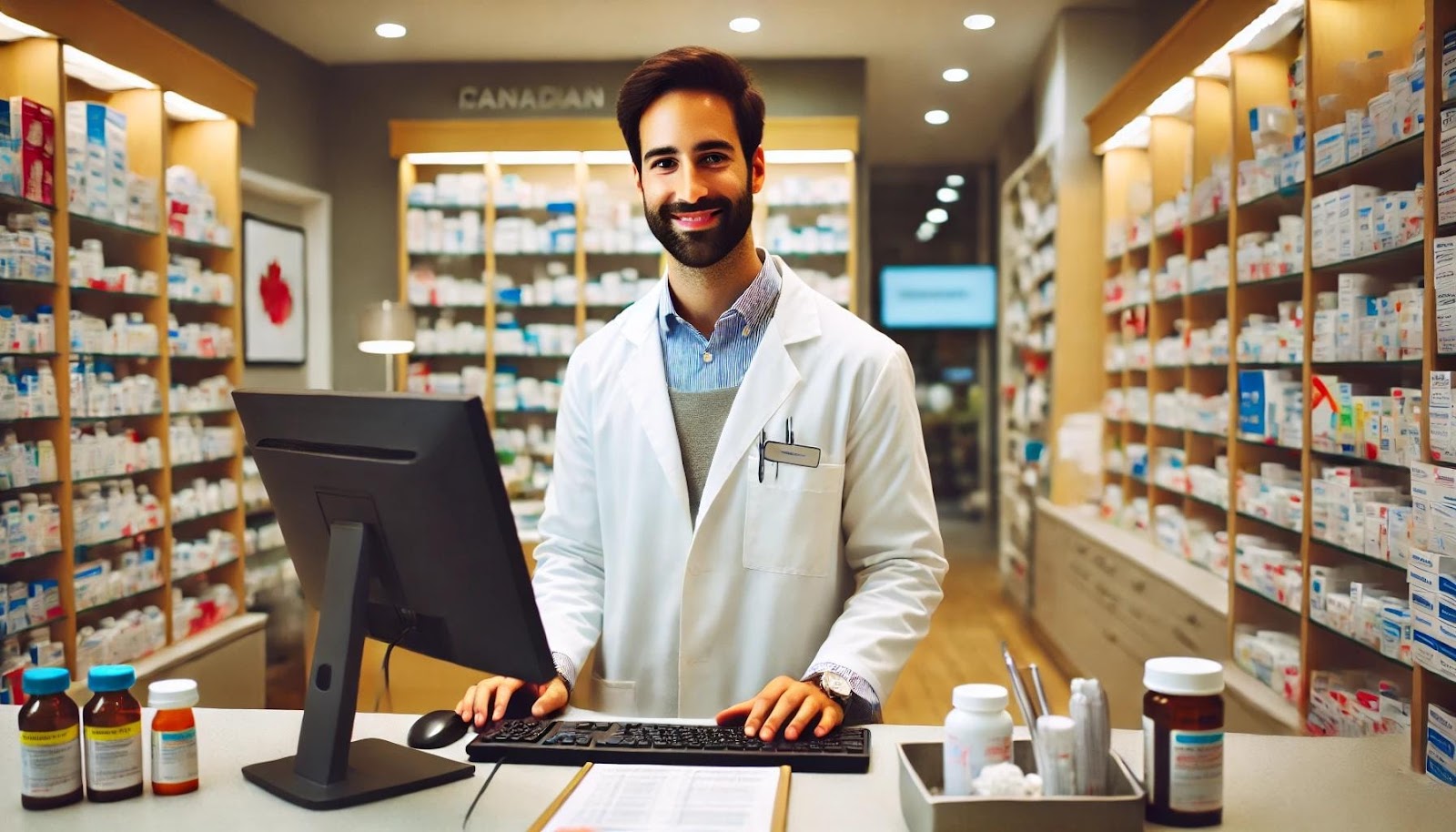 Image depicting a pharmacist in a Canadian Pharmacy 