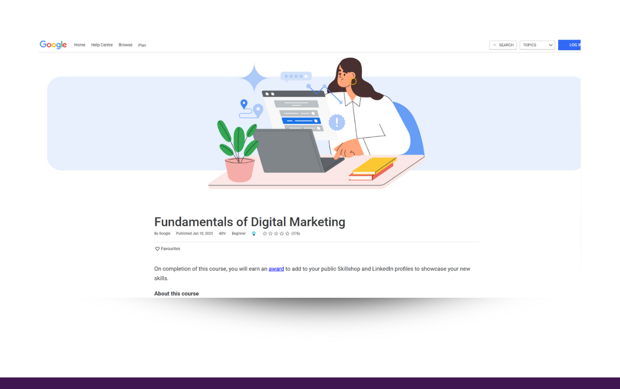 Google digital marketing course 