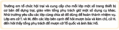 CHỦ ĐỀ 3. HỢP TÁC THỰC HIỆN NHIỆM VỤ CHUNG