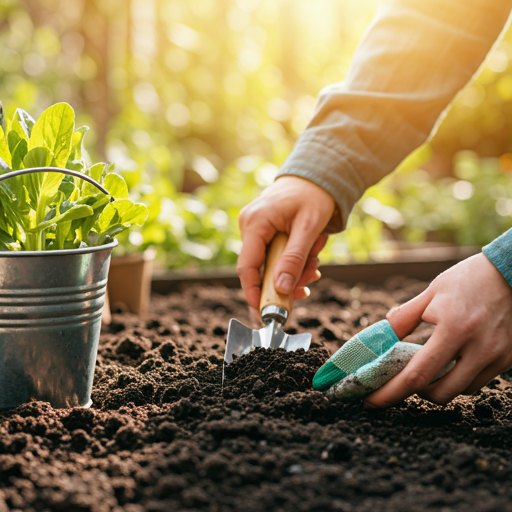 Preparing to Plant Sage Flowers