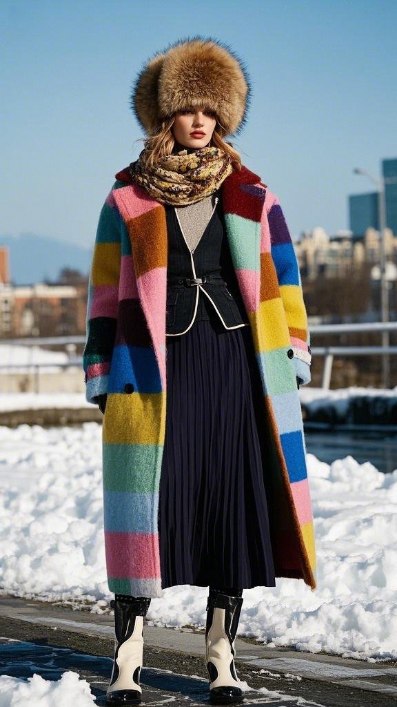 Vibrant Winter Fashion: Styling a Maxi Skirt for Women