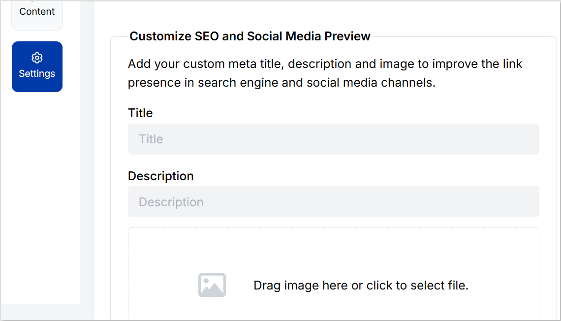 Customize SEO and social media preview