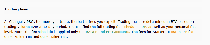 changelly trading fees