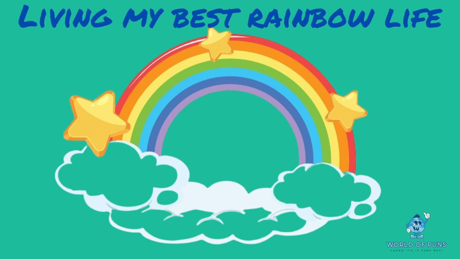 a rainbow pun