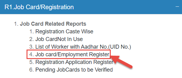 JOB CARD NUMBER ONLINE