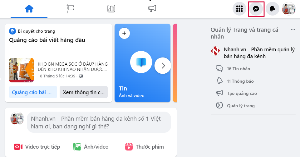 Cài đặt trả lời tin nhắn tự động trên Fanpage Facebook 