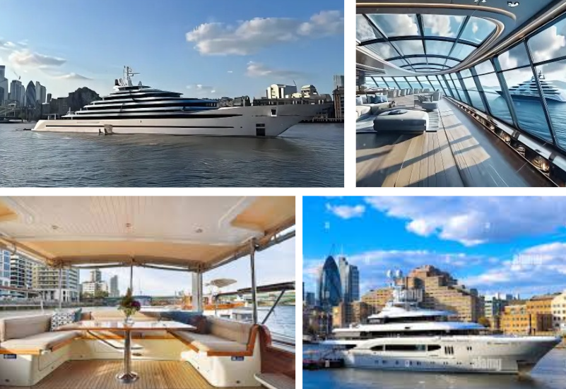 Experience a luxury yacht on the Thames