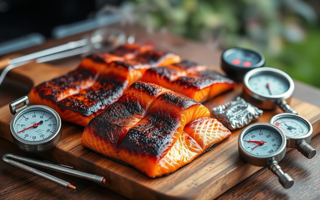 Smoked salmon temperature