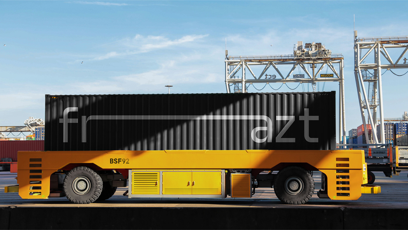 Image from the Frazt Branding: Smart Logistics Meets Modern Visual Identity article on Abduzeedo