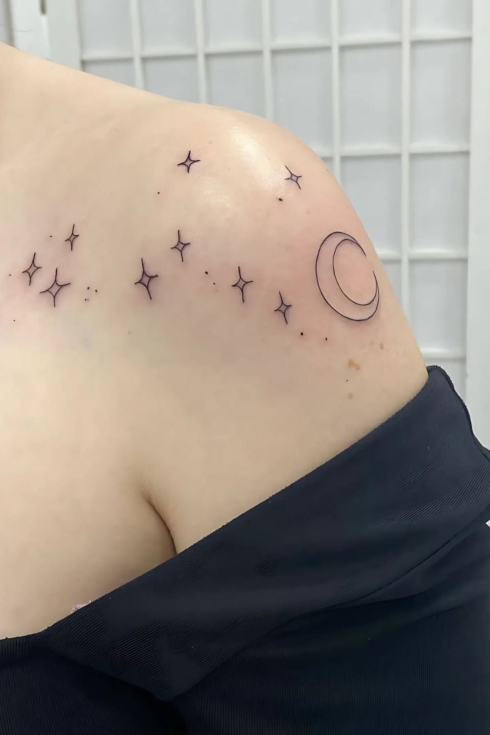 Constellation Front Shoulder Tattoo