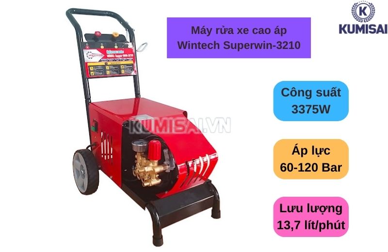 Máy rửa xe cao áp Wintech Superwin-3210