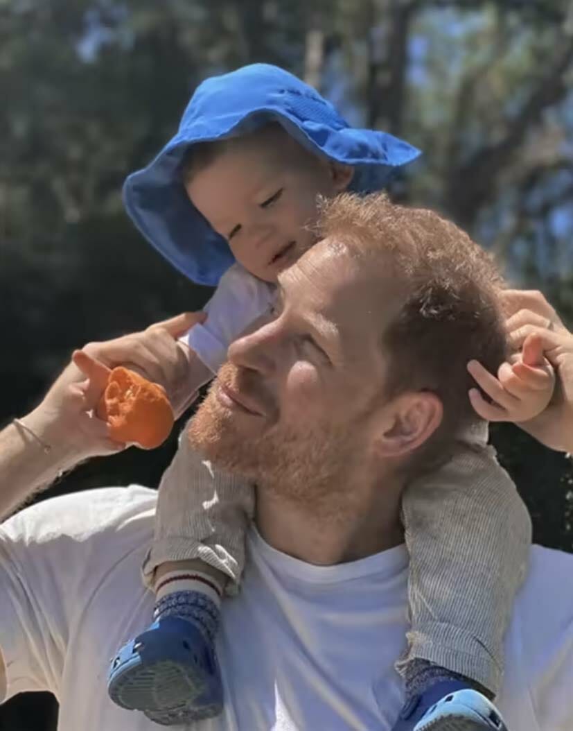 Une photo de Prince Harry et Archie.