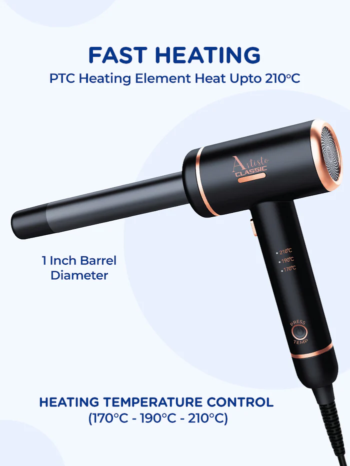 Infographic of Artisto Classic Professional Curler