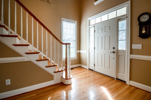 steps leading to a door