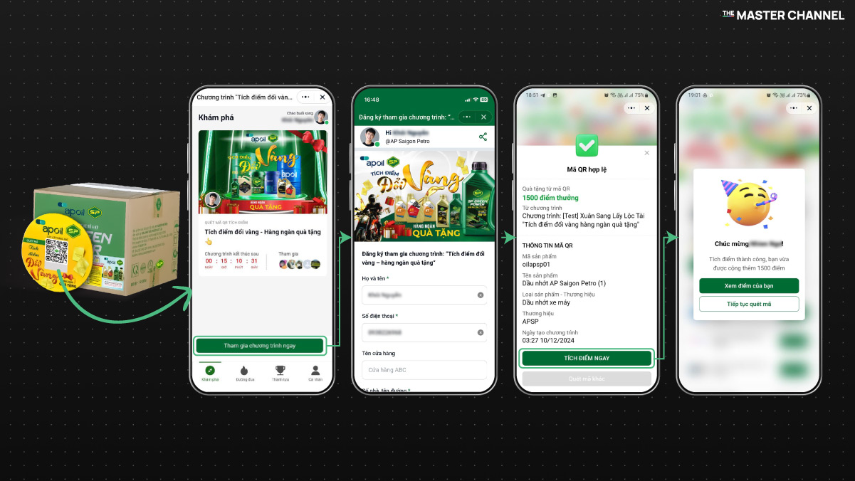 AP SAIGON PETRO x The Master Channel: Giải pháp chăm sóc khách hàng với chương trình tích điểm đổi quà
