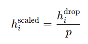 Representation of appropriately scared output during inference. 