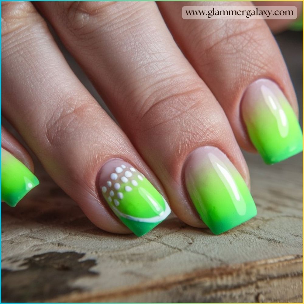 Hot summer nails having Neon green: The season's hottest trend