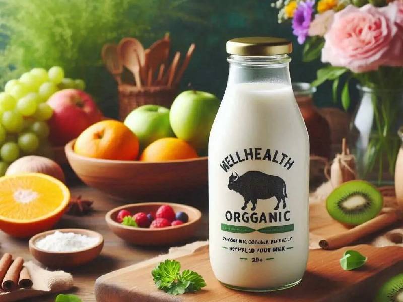 WellHealthOrganic Buffalo Milk tag 