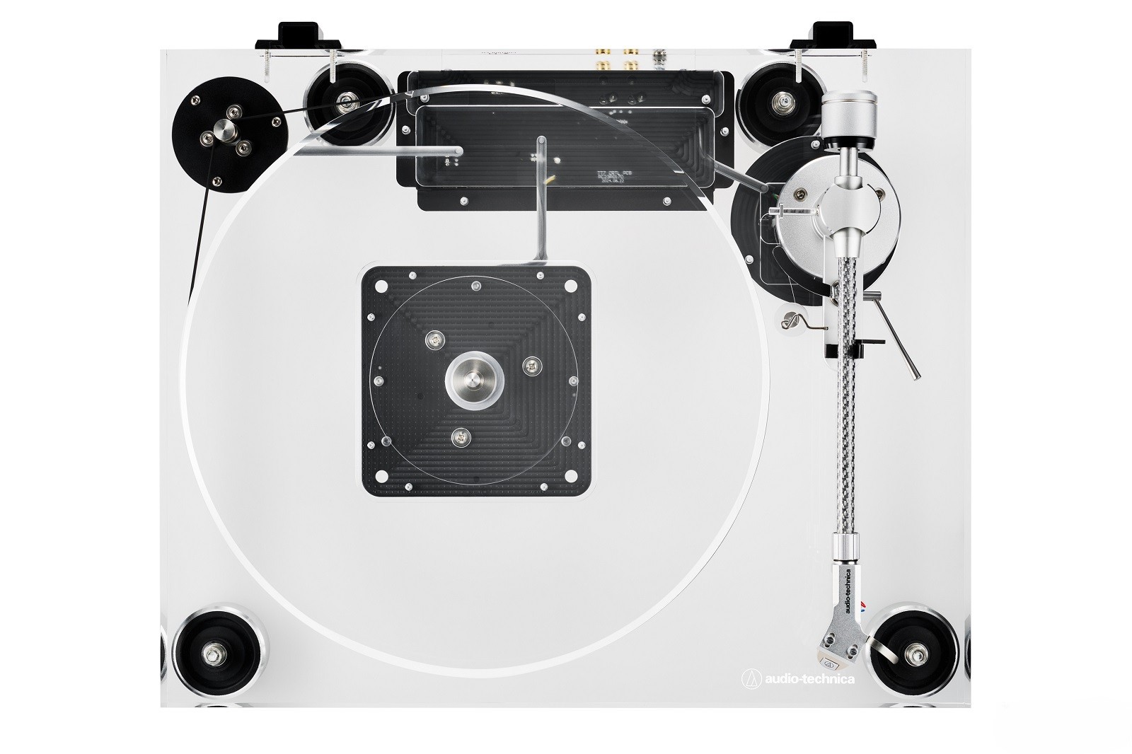 Audio-Technica AT-LPA2 turntable top view.