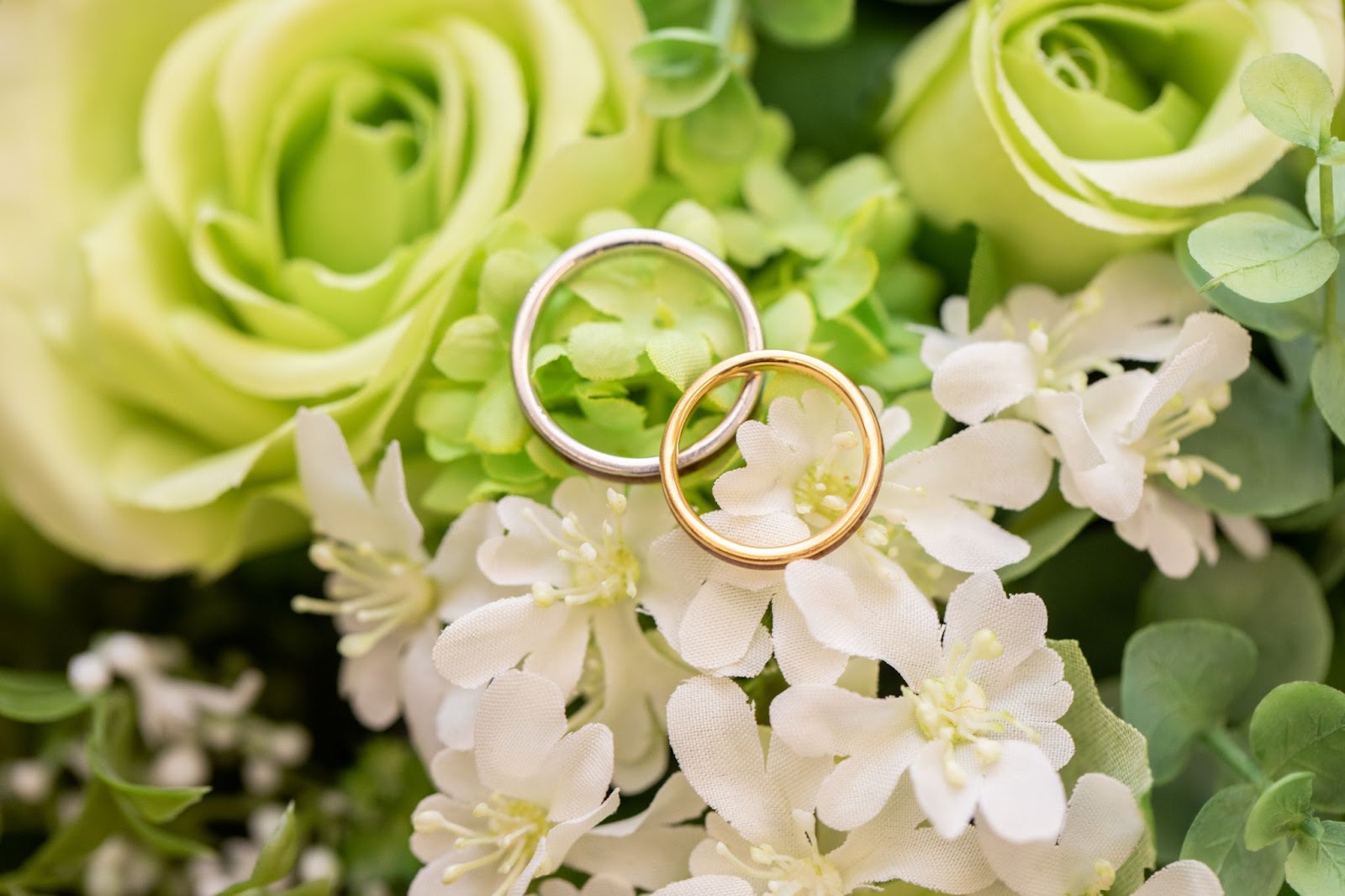 結婚指輪の様子