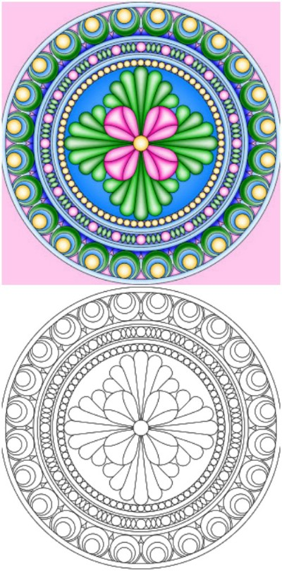 adult coloring mandalas